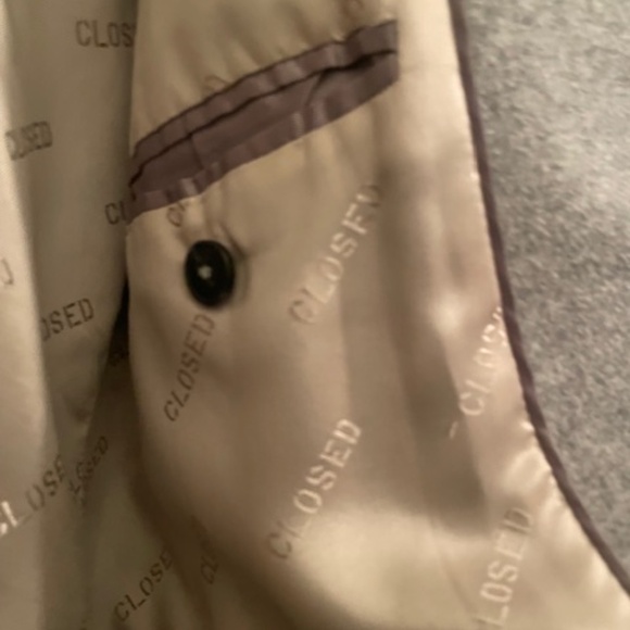 Closed Denim Brand - Grey Wool Coat - Picture 4 of 14